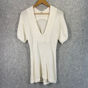 Margaret O'Leary Cream Knit Mini Dress